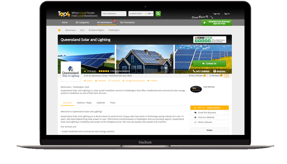 Website Development for Electrician - Solar Pump Sales
