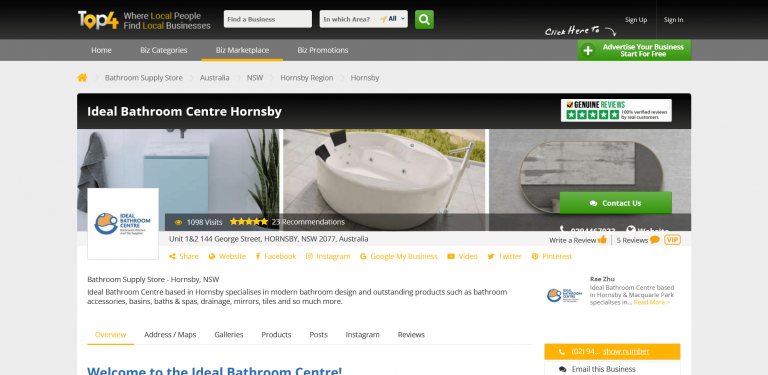 Ideal Bathroom Centre - Digital Marketing Case Study - Top4 Marketing