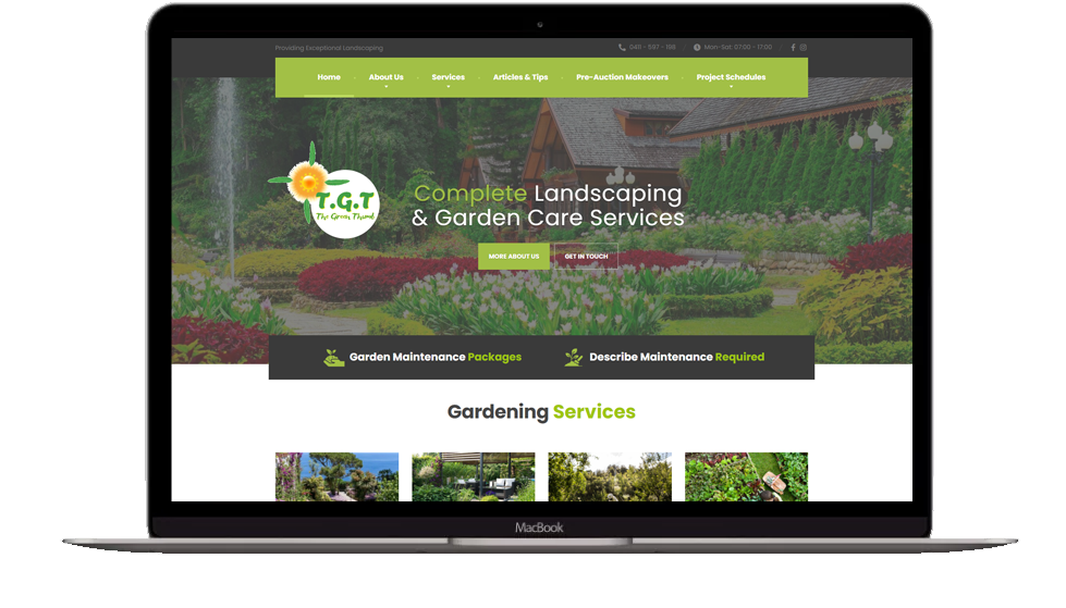 Website Redesign for Gardeners - The Green Thumb