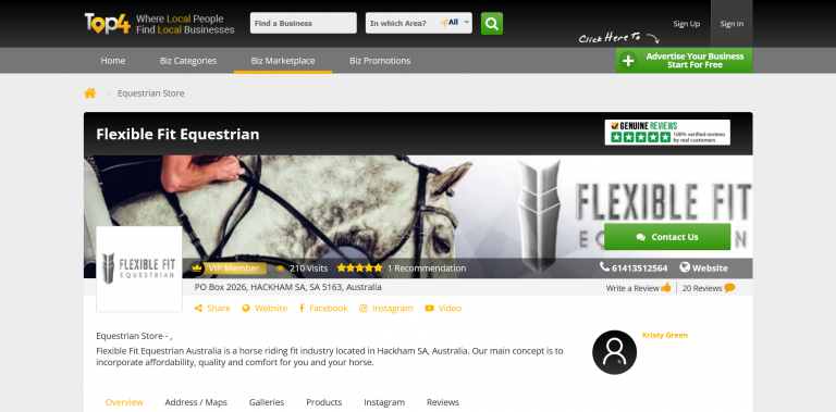 SEO Service for Sporting Good Store - Flexible Fit Equestrian