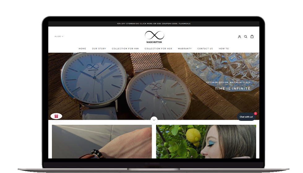 Ecommerce Website Development for Wade Hutton Watches 4