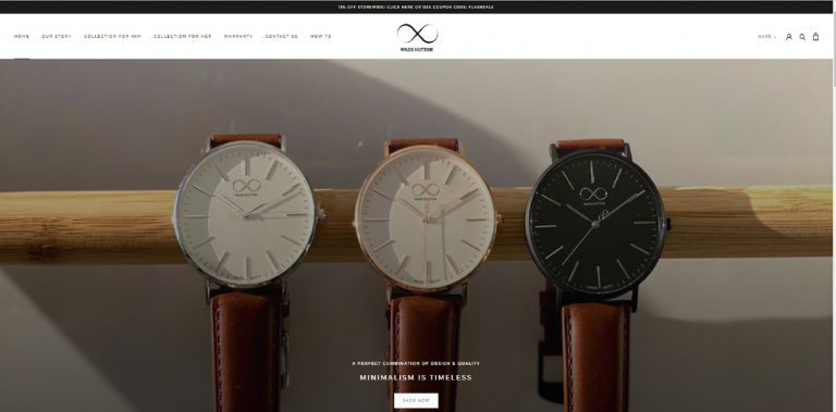 Ecommerce Website Development for Wade Hutton Watches 6