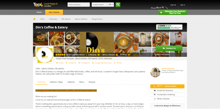 social media marketing for cafes jakarta - top4 marketing