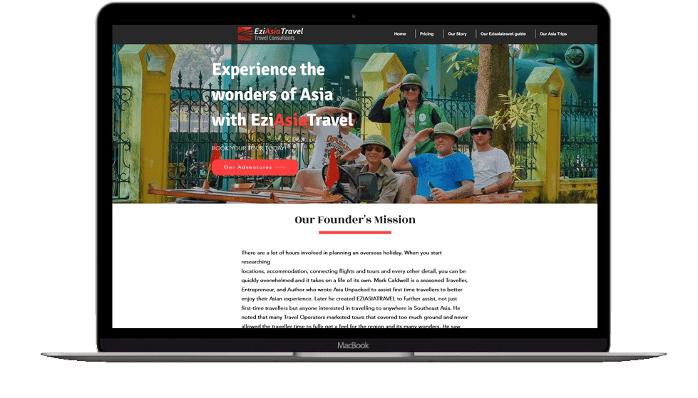 Website redesign - EziAsiaTravel