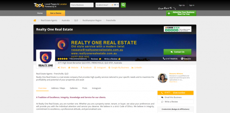 Realty One Real Estate - SEO Services
