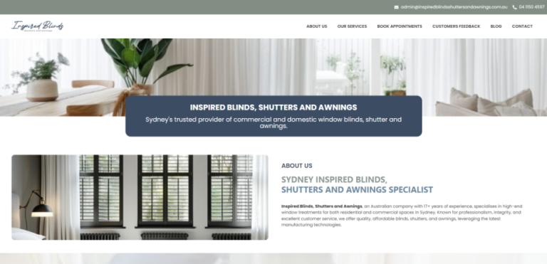 Inspired Blinds, Shutter and Awnings