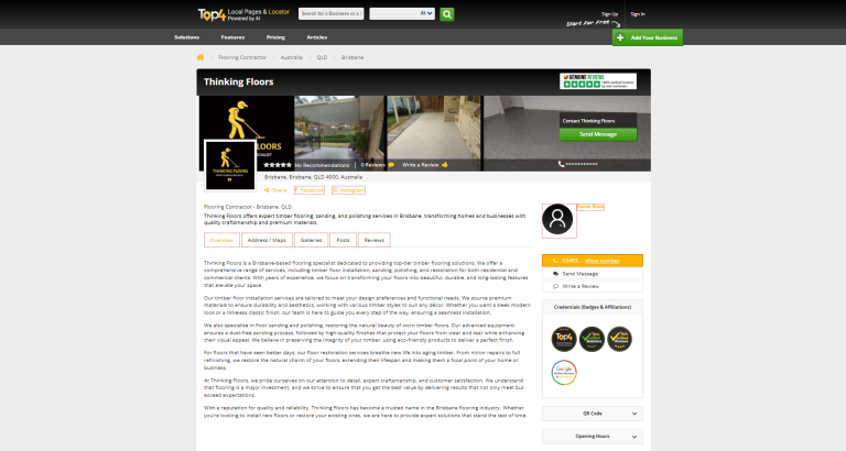 Social Media Management Services for Thinking Floors