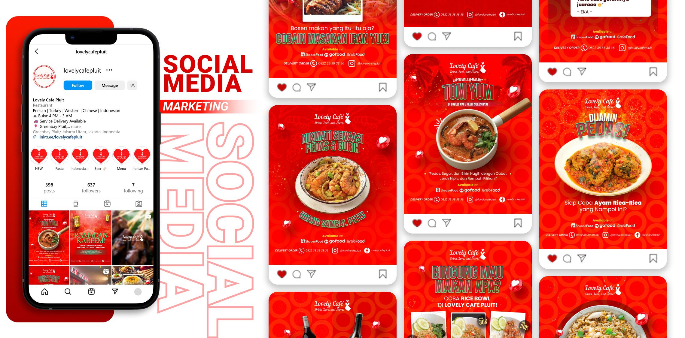 Lovely Cafe – Social Media Service