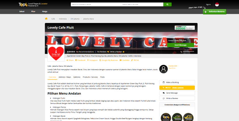 Social Media Management - Lovely Cafe