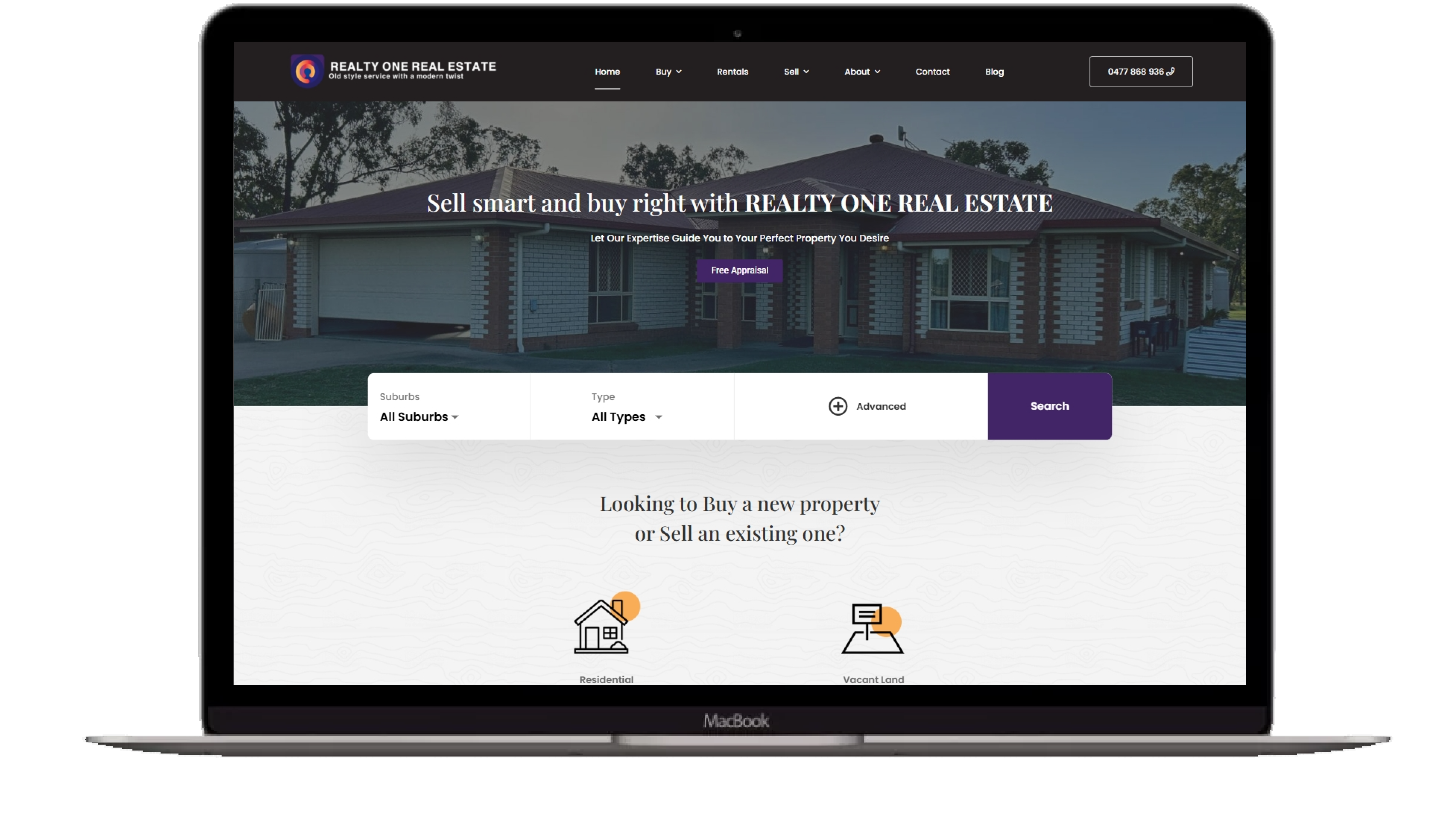 Realty One Real Estate - Website Development