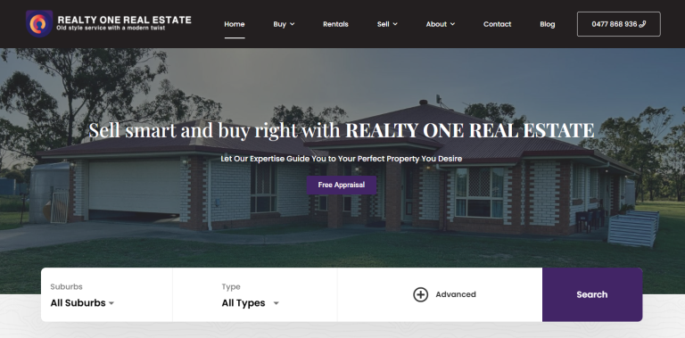 Realty One Real Estate - Website Development