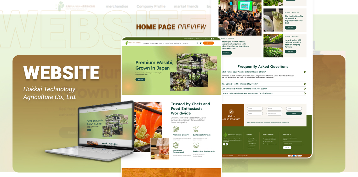 Wasabi Hokkaitech – Website Development