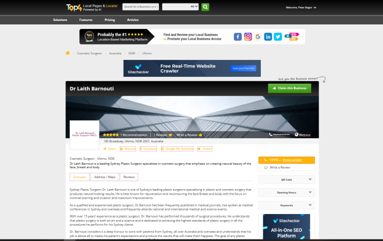 Social Media Management for Dr Laith Barnouti