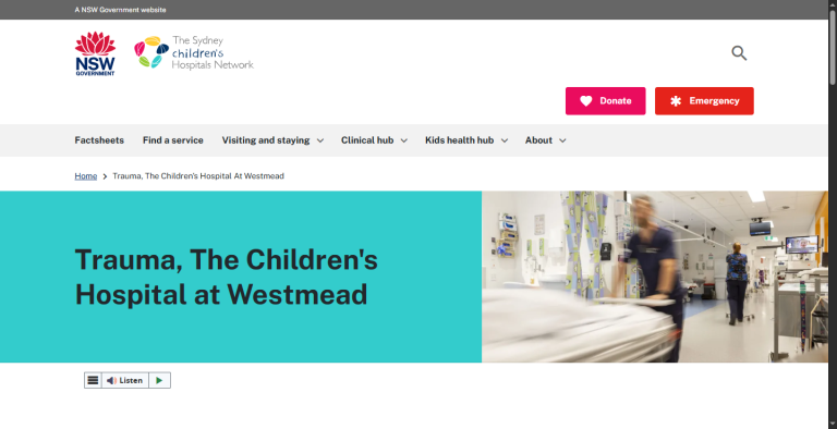 Website & Internal Communication Platform for Westmead Trauma Centre