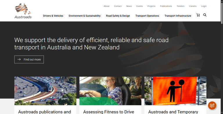 Website Development for AustRoads