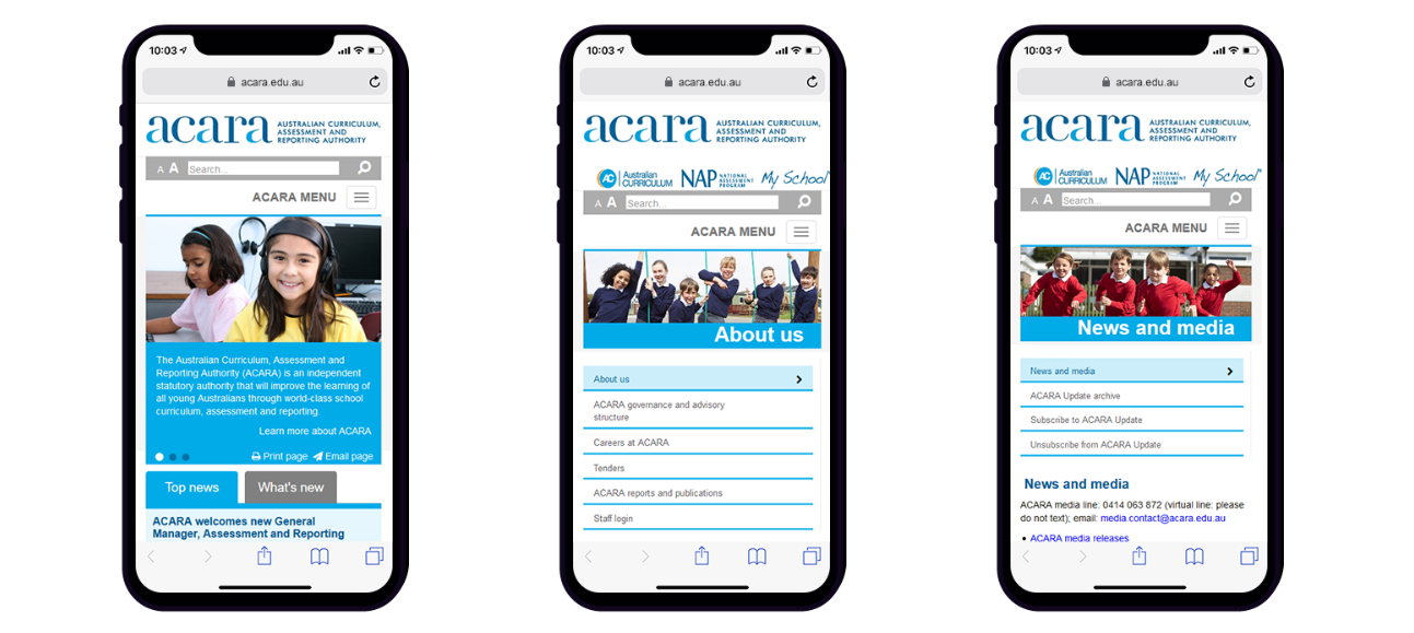 Website Development for ACARA (2)
