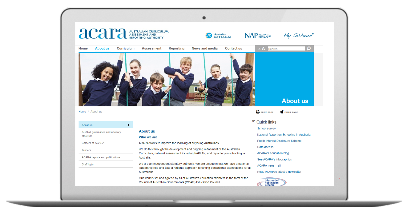 Website Development for ACARA (3)