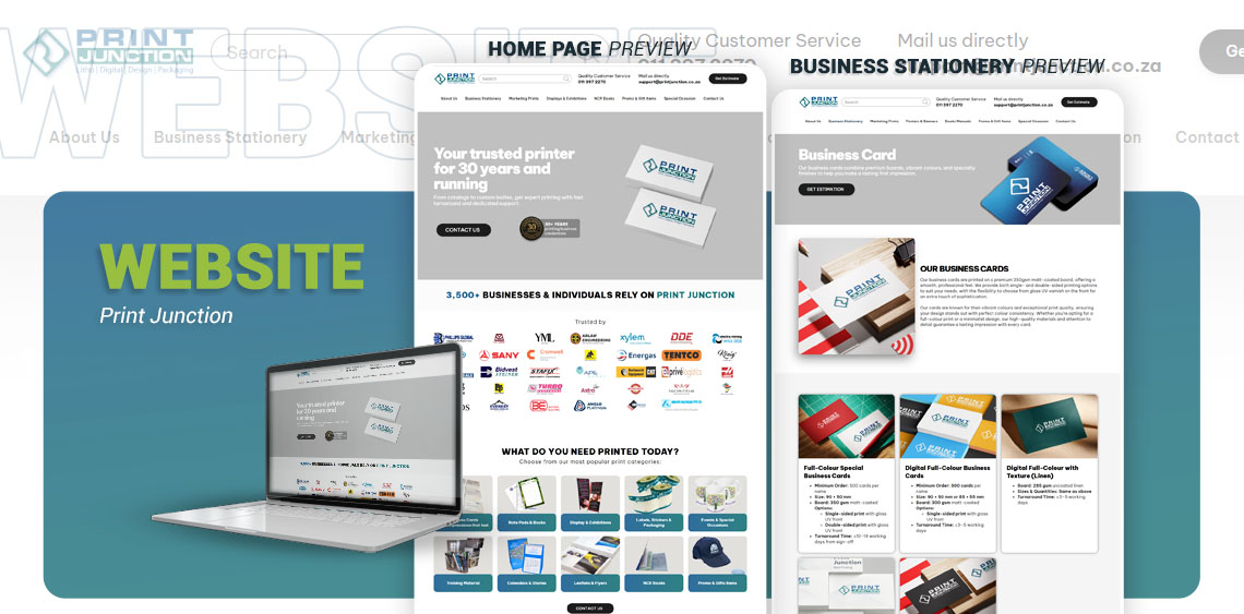 How We Helped Print Junction Modernize Their Website, Improve SEO, and Boost Online Presence