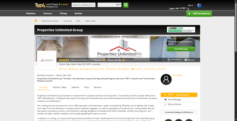 SEO and Social Media Services for Properties Unlimited Group (PUG)