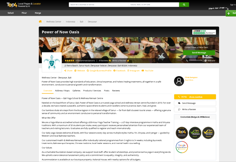 SEO Services for Power of Now Oasis